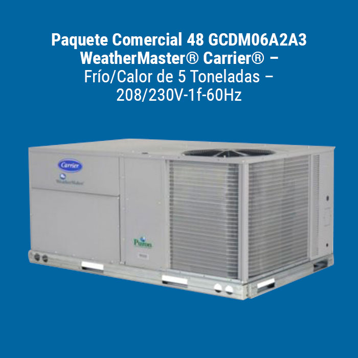 Sistema de aire acondicionado por conductos.