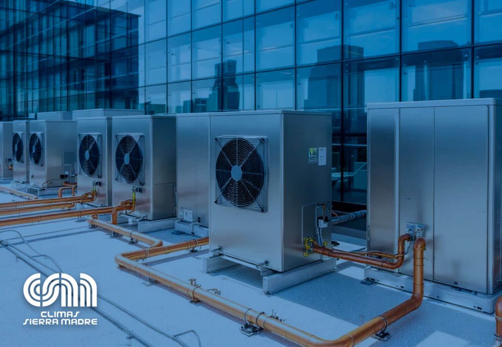 El sistema VRF utiliza un volumen de refrigerante variable para adaptarse a las necesidades de temperatura en diferentes zonas del edificio.