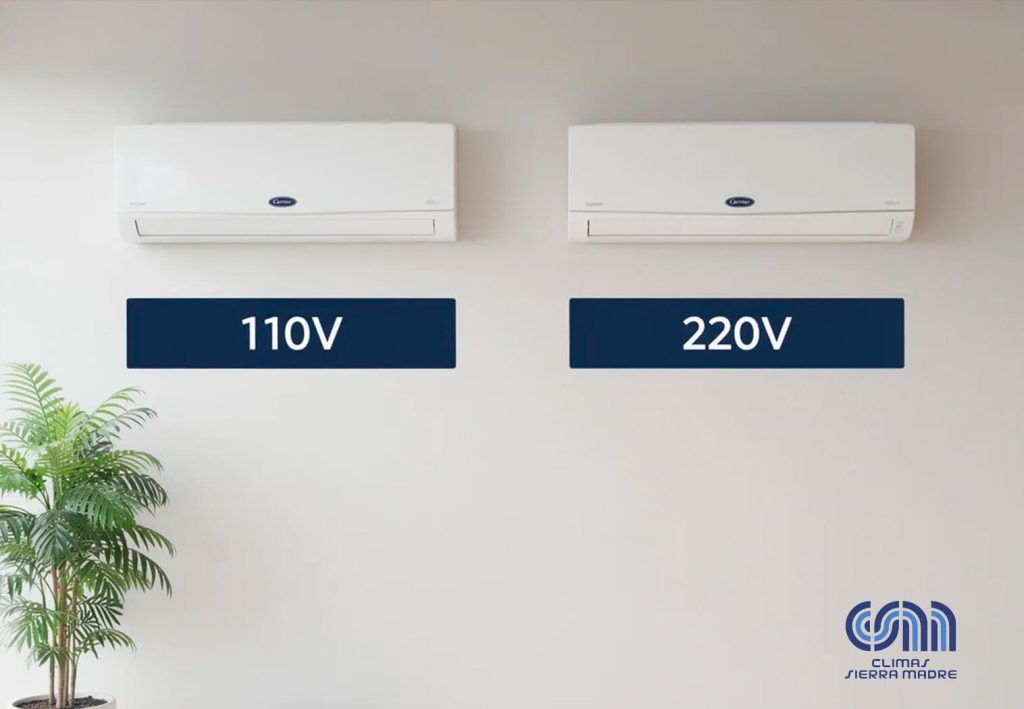 Comparativa entre minisplit 110V y minisplit 220V